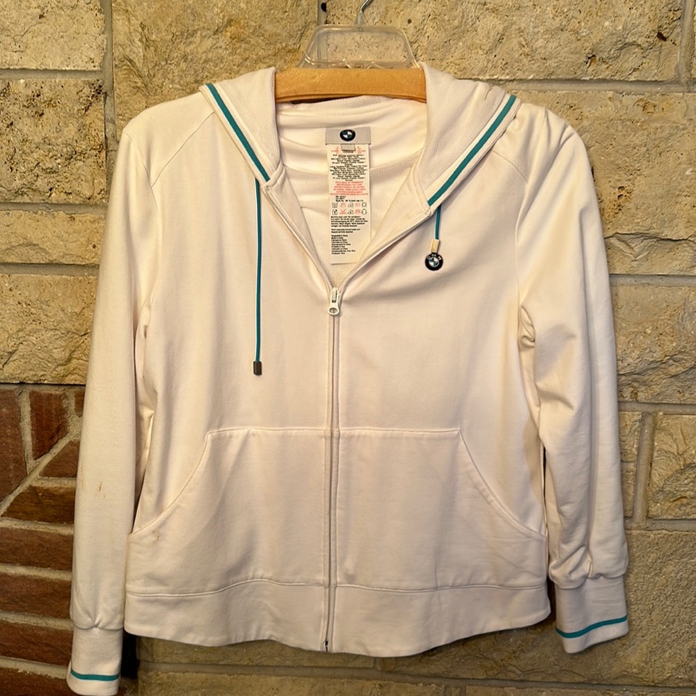 Womens BMW  zippered sweatshirt size L